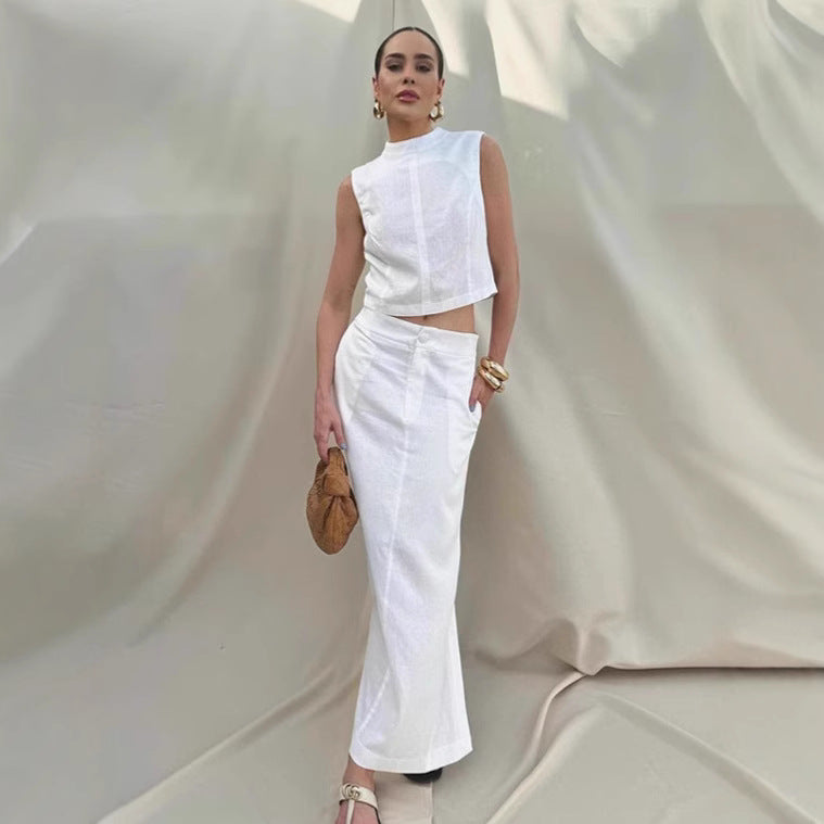 White Summer Two-Piece Set