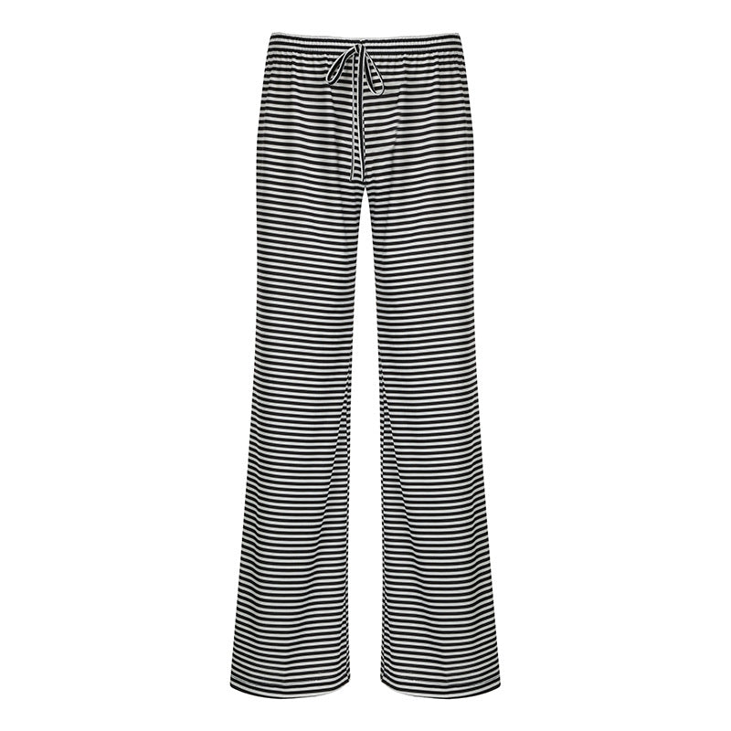 Casual Lace Up Home Wide-leg Pants