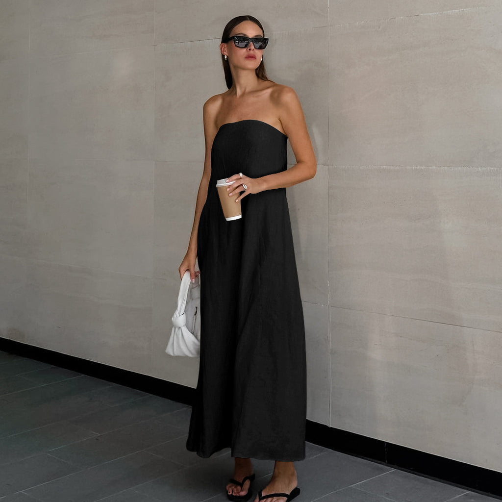 Cotton Linen Midi Dress