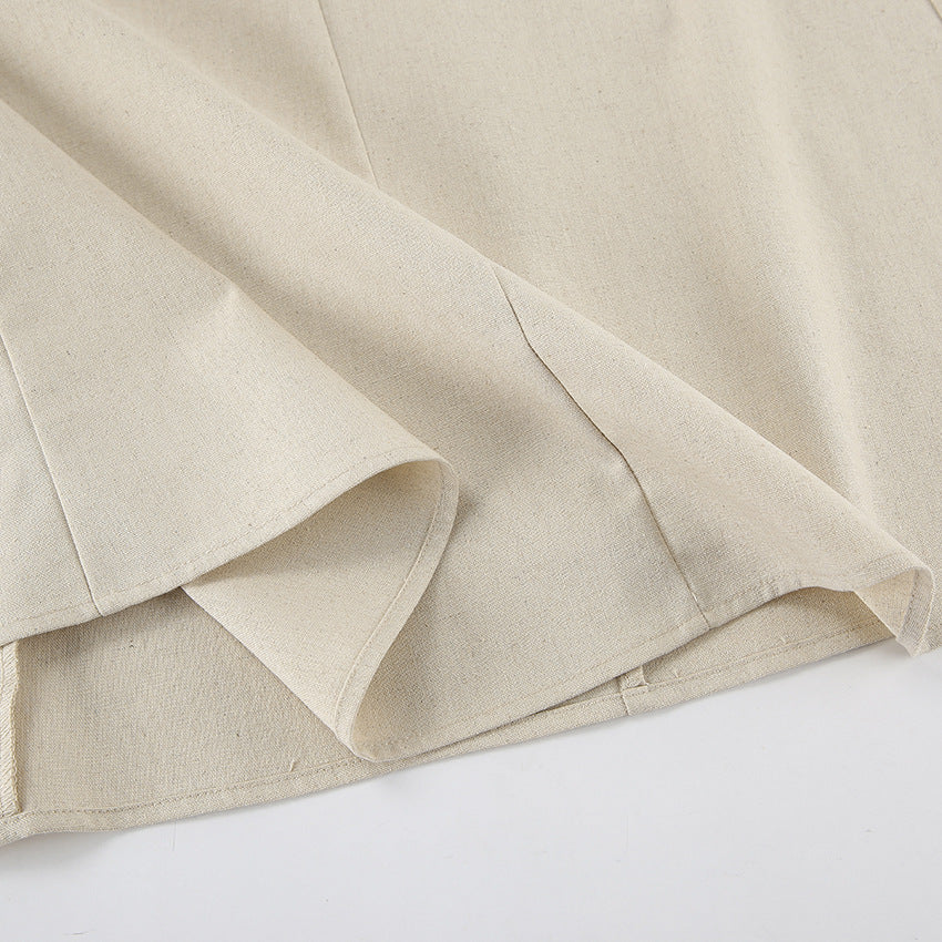 Cotton Linen Midi Dress
