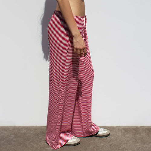 Casual Lace Up Home Wide-leg Pants