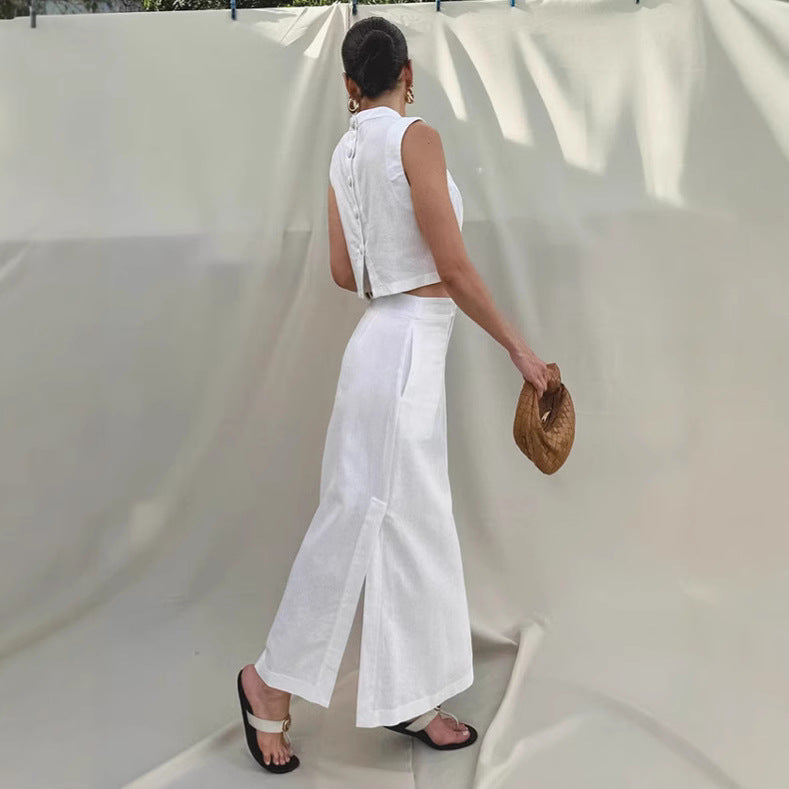 White Summer Two-Piece Set