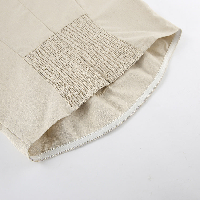 Cotton Linen Midi Dress