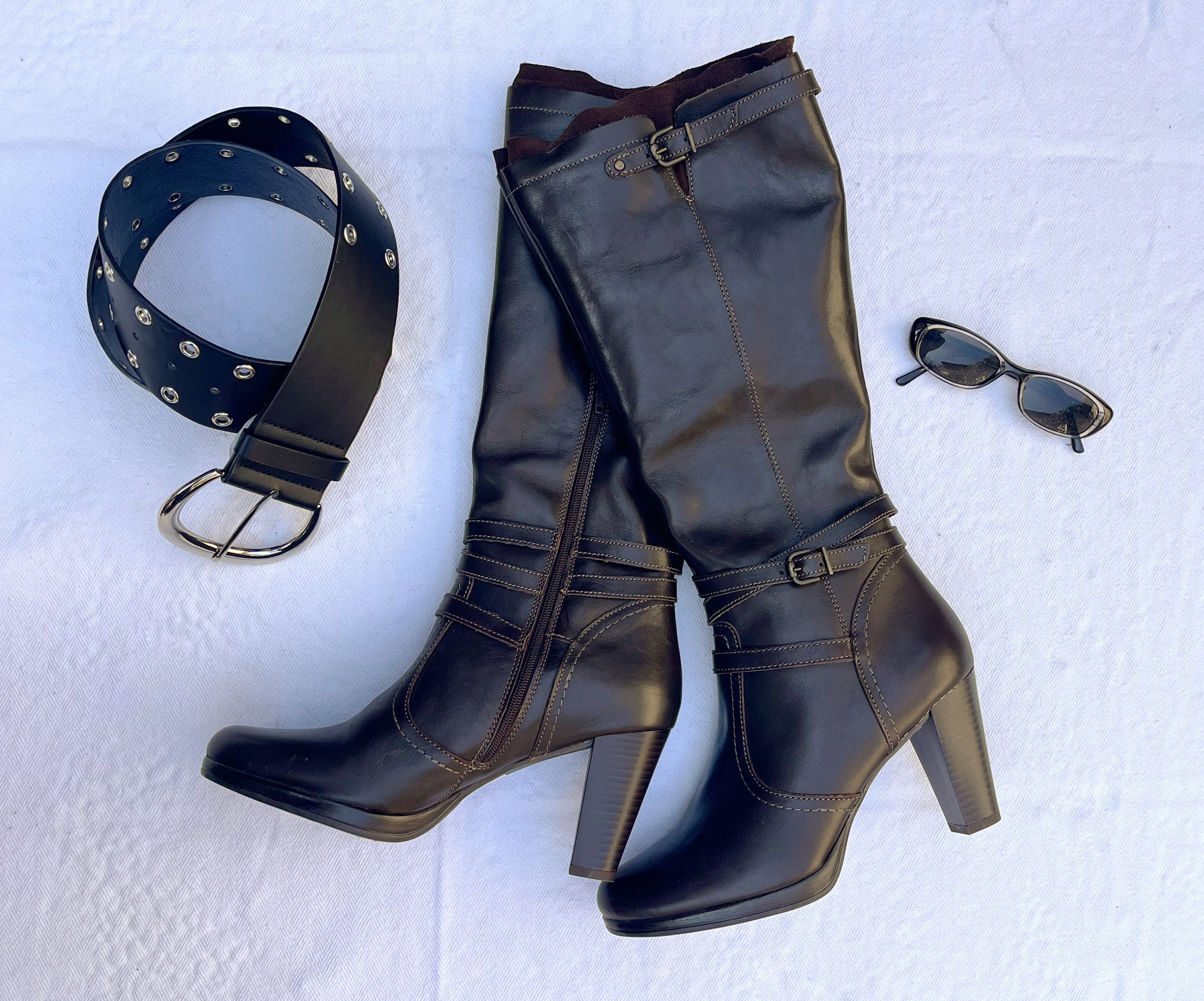 Sleek Brown Leather Boots