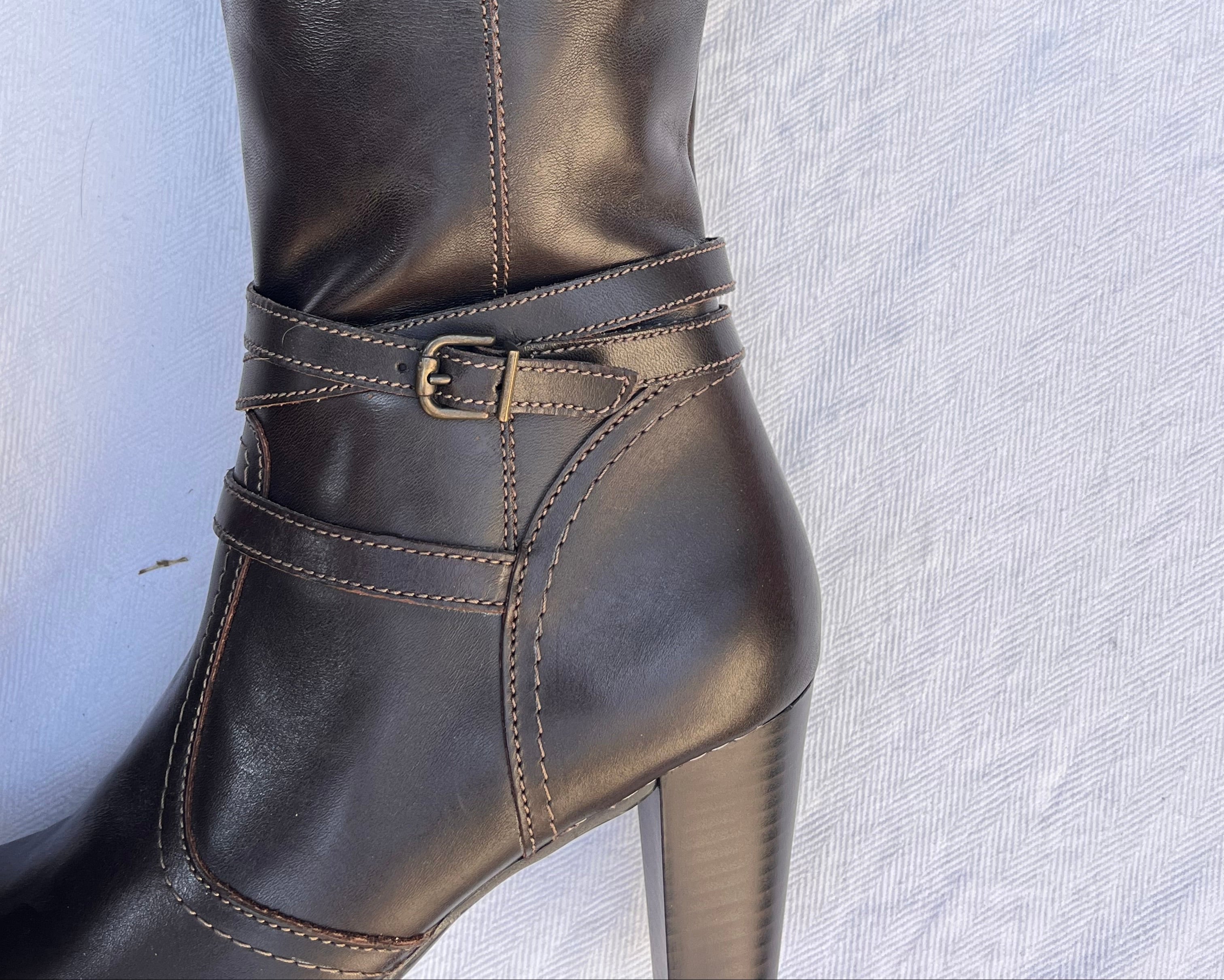 Sleek Brown Leather Boots