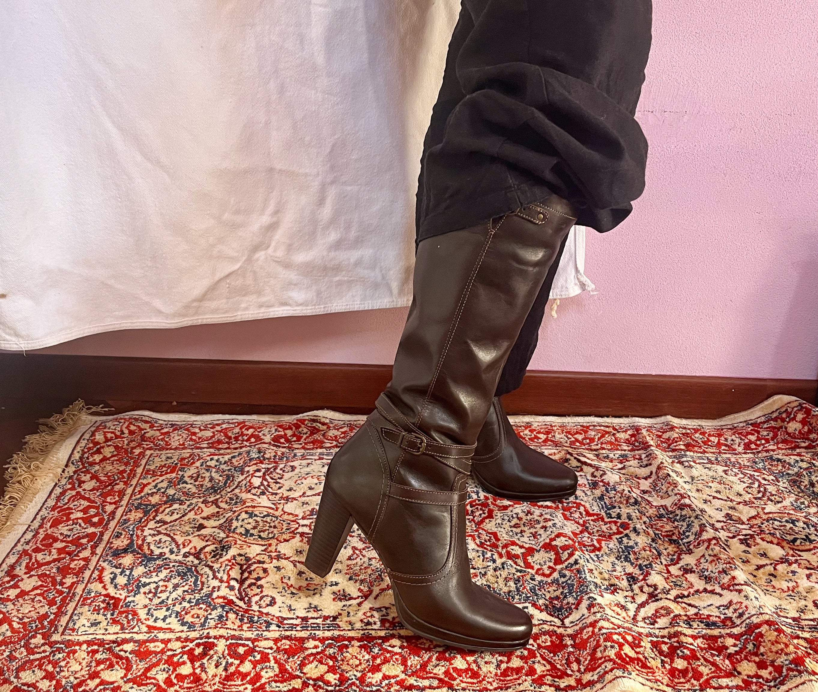 Sleek Brown Leather Boots