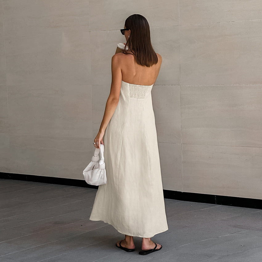 Cotton Linen Midi Dress